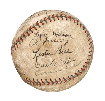 1930 Chicago Cubs Team Signed Baseball